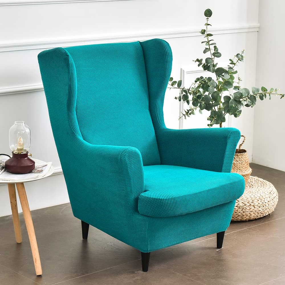 CHNSHOME Sesselhusse Ohrensessel 2 Stück Ohrensessel Bezug Elastisch Ohrensessel Überzug Bezug Sesse