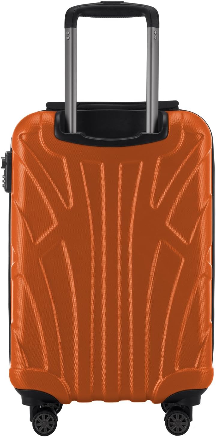 suitline Handgepäck Hartschalen-Koffer Koffer Trolley Rollkoffer Reisekoffer, TSA, 55 cm, ca. 34 Lit