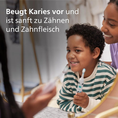 Philips Sonicare For Kids elektrische Zahnbürste - Design a Pet Edition - mit besonderen Tieraufkleb