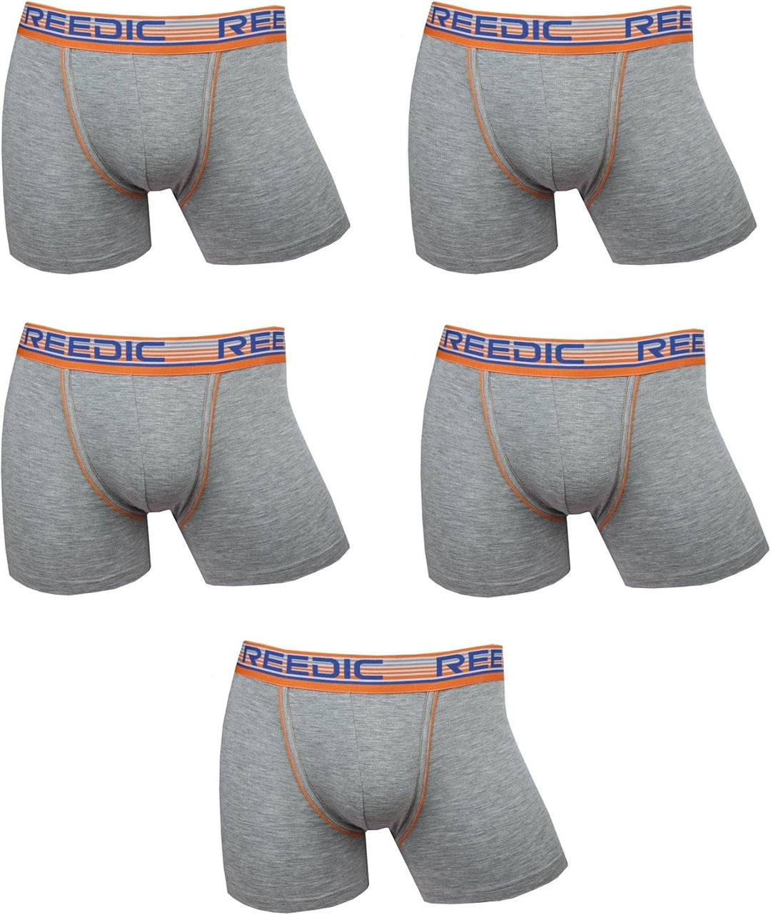 Reedic Herren Boxershorts Modal 5er Pack, M Je 5x Grau