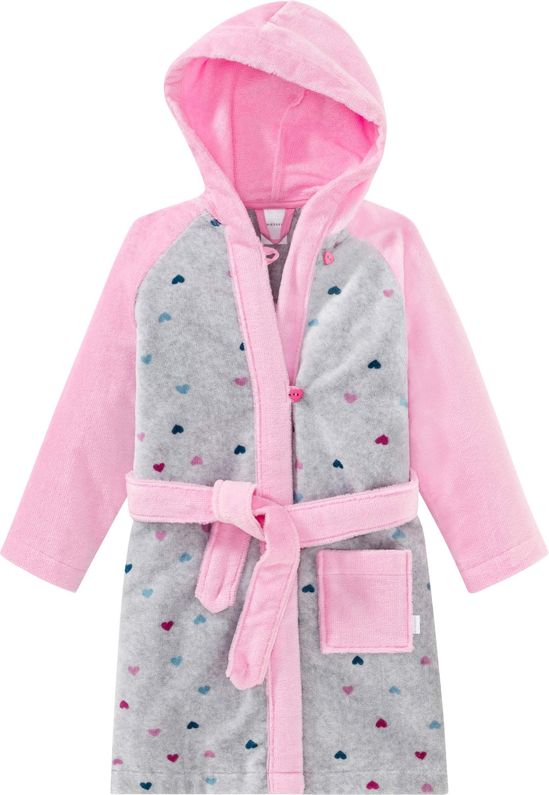 Schiesser Mädchen - Kids Bademantel - 154658 92 Grau-mel. 202, 92 Grau-mel. 202