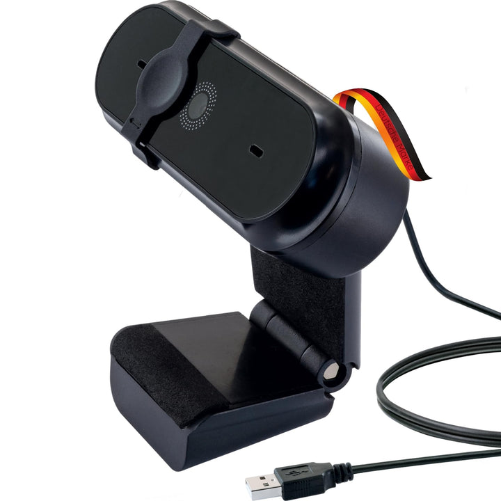 SCHWAIGER WCM10 Webcam Videokamera Videochat 1280x720P HD mit Mikrofon Objektivabdeckung Plug&Play S