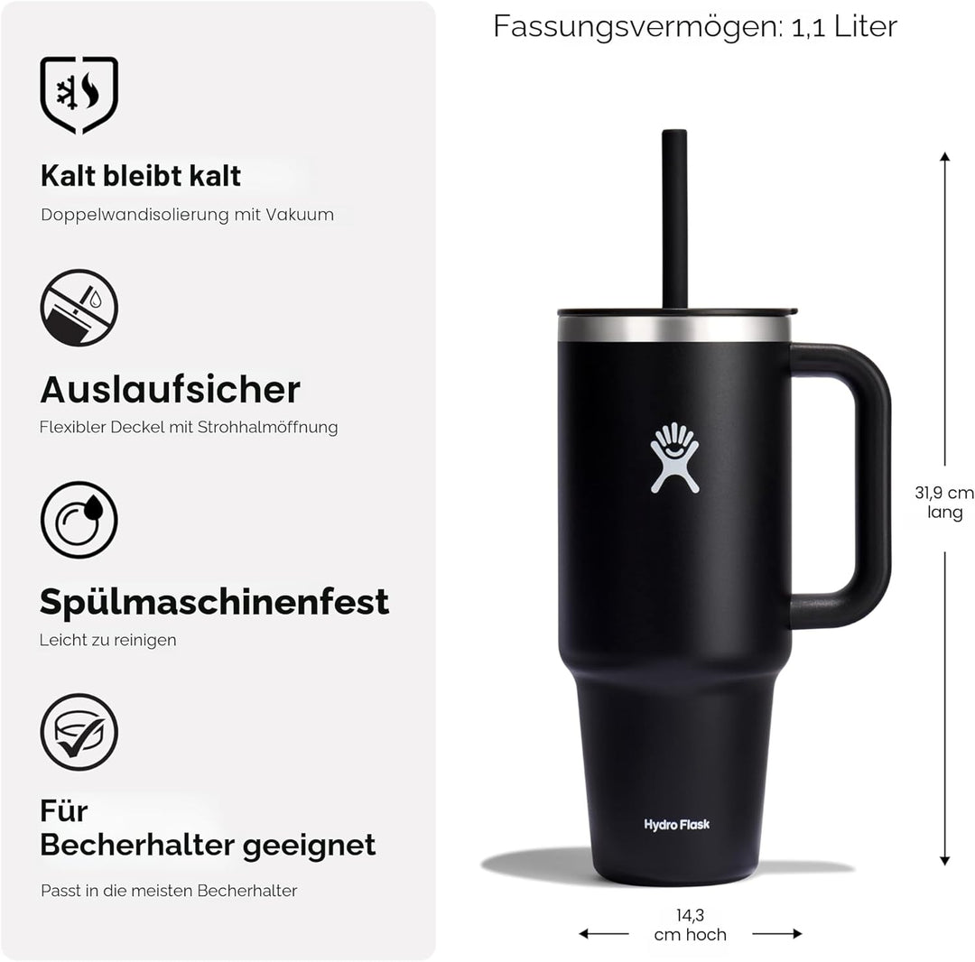 Hydro Flask Indigo Allround-Reisebecher, 1,1 l Blau, Blau
