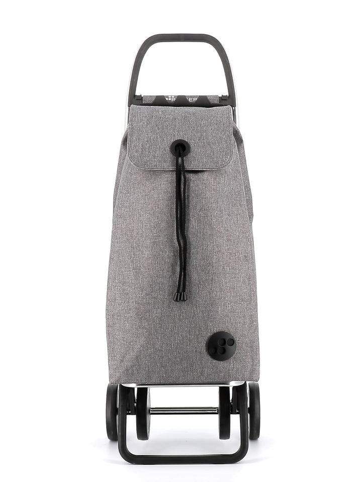 Klappbarer Einkaufstrolley Rolser I-Max Tweed 4 Räder - Grau 4 Räder Zusammenklappbar Grau, 4 Räder