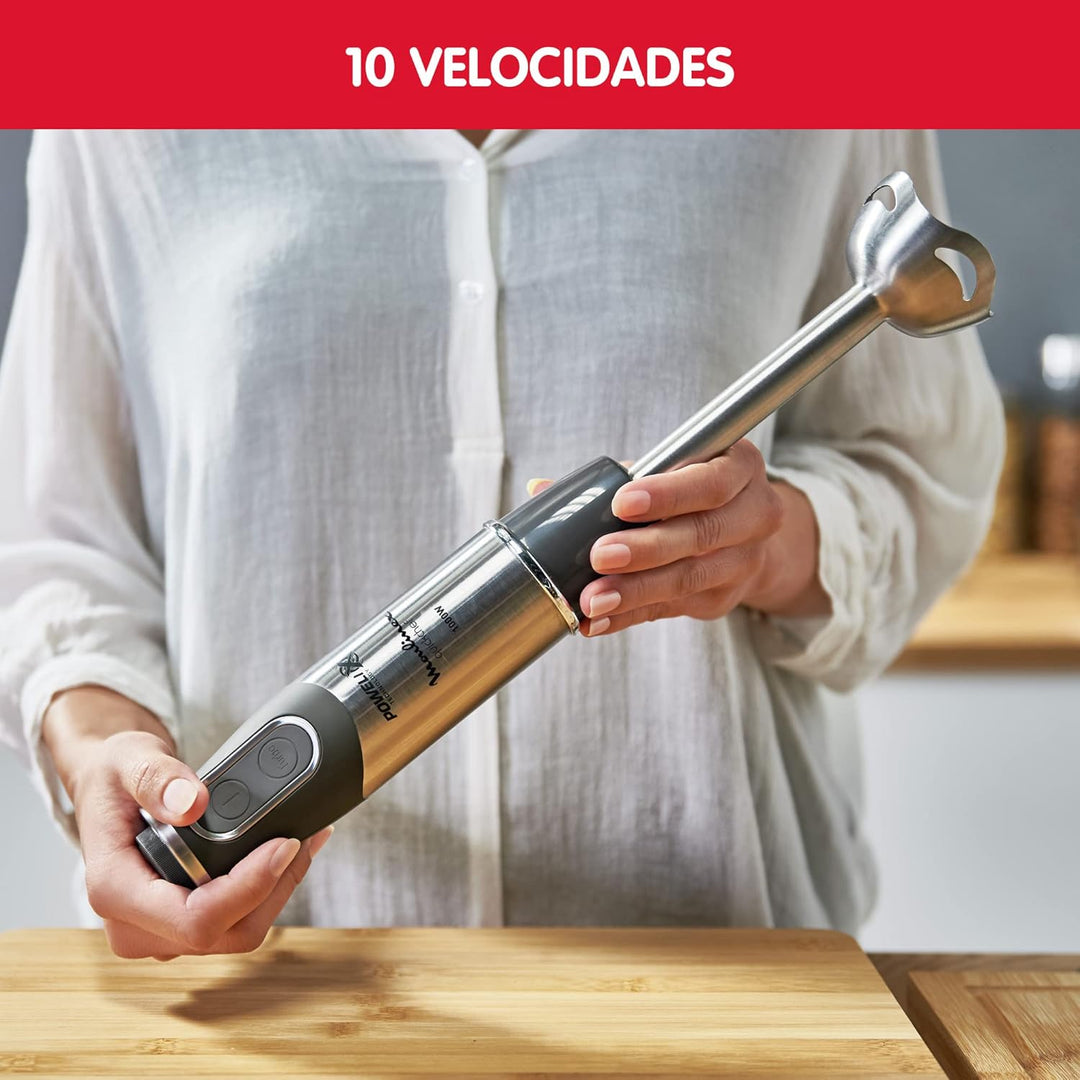 Moulinex DD6578 Quickchef 2-in-1 Stabmixer, 1000 W, Mixer mit Powelix-Technologie und 10 Geschwindig