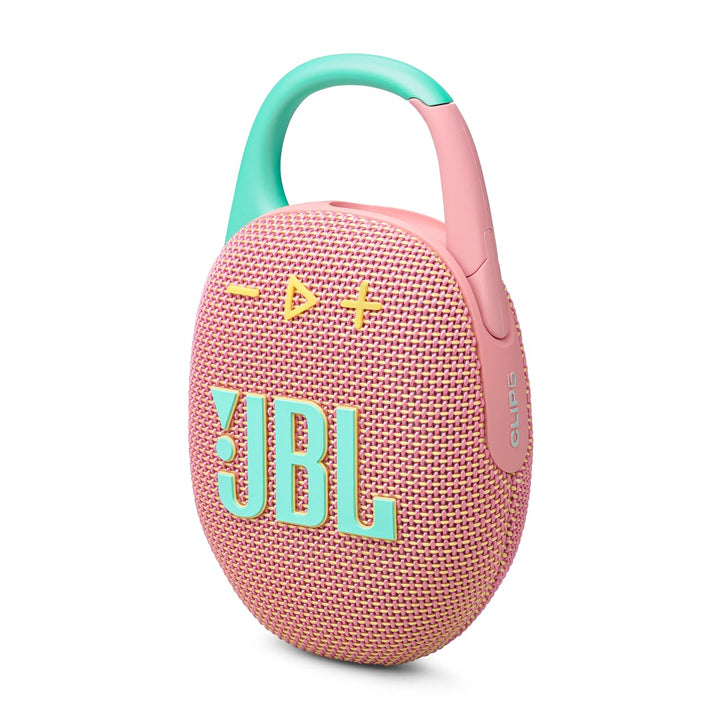 JBL Clip 5, Tragbare Bluetooth-Lautsprecher-Box, Rosa Pink, Pink