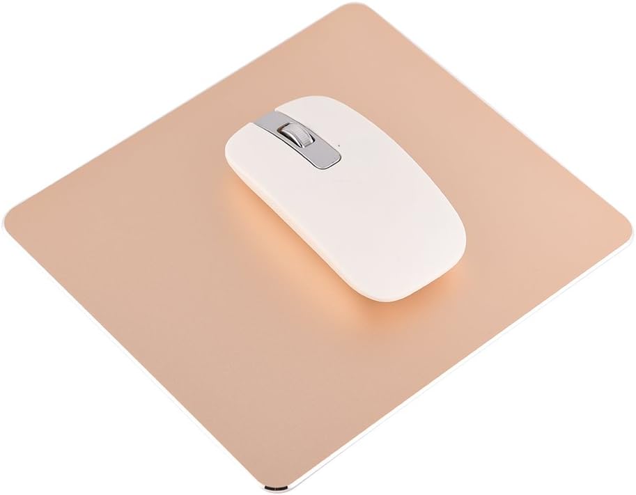 Tonysa Gaming Mauspad,Aluminium rutschfeste Maus Matte,Anti-Rutsch 18 mm x 16 mm Mausunterlage für P