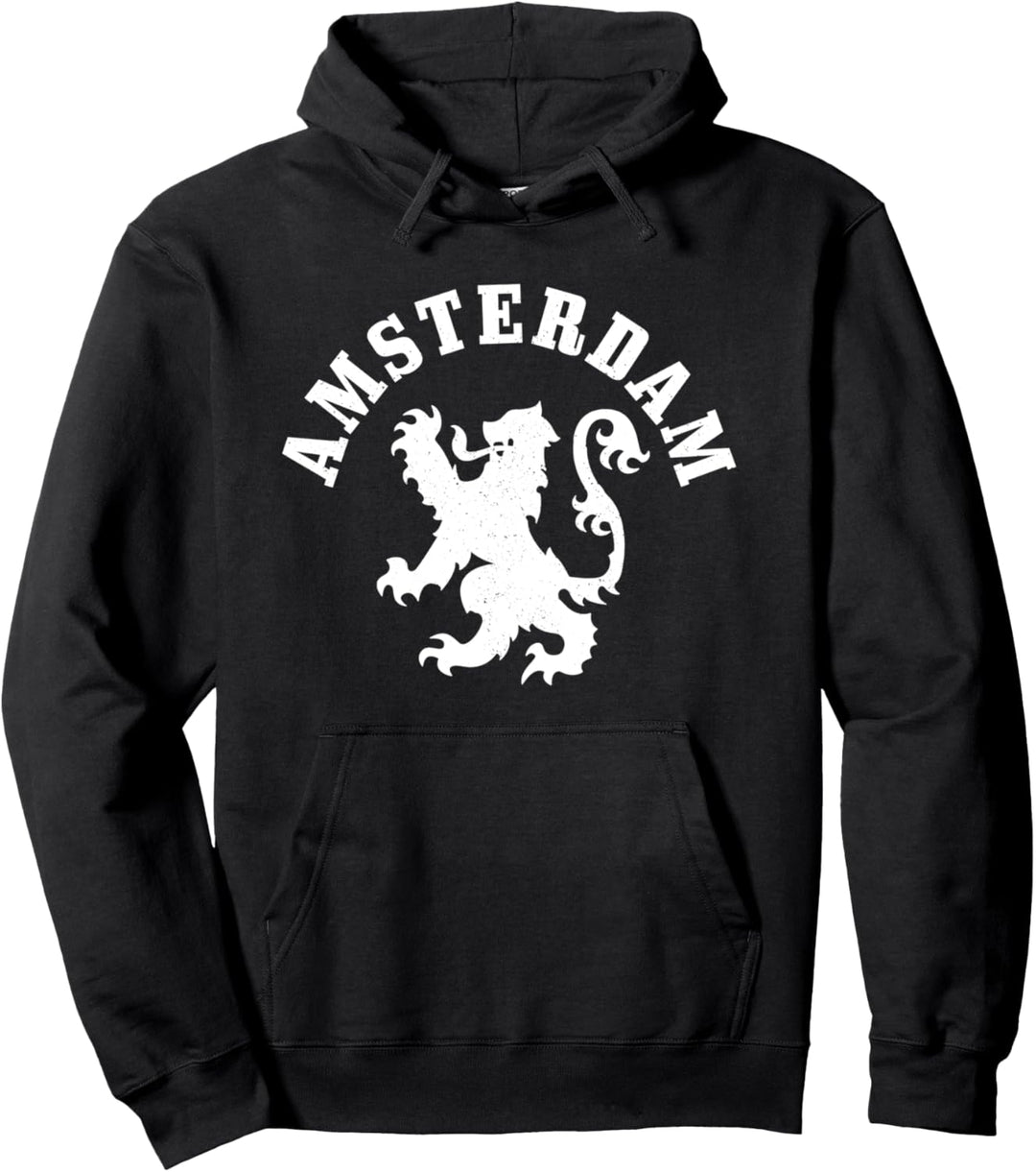 Amsterdam Niederlande Wappen Löwe Holland Vintage Amsterdam Pullover Hoodie