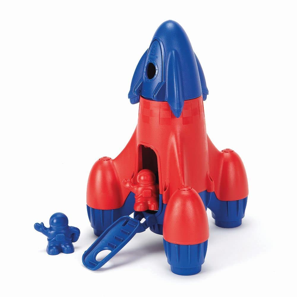 Green Toys 8601039 Rakete, Raumschiff, nachhaltiges Spielfahrzeug für Kinder ab 24 Monaten