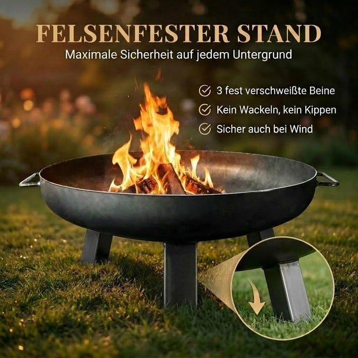 SOUK ONE Feuerschalen, Feuerschale Ø 60 cm Nizza Feuerstelle für den Garten, Terrasse und Balkon, Fe