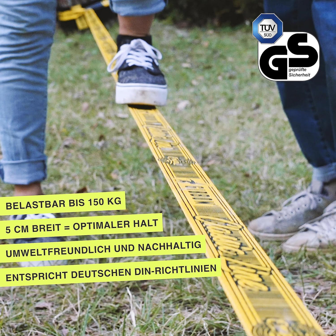 ClassicLine Komplett-Set inkl. Baumschutz | 15m &amp; 25m | TÜV Geprüft | Balance und Spass mit Trampoli