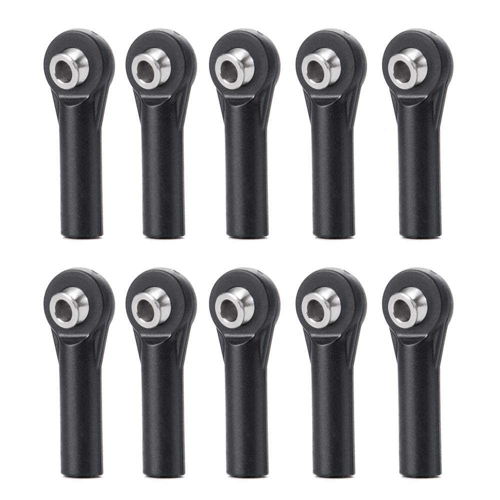 AXspeed 10pcs Plastic Link Rod End M3 Ball Head Joint Linkage for Axial SCX10 1/10 RC Crawler Car (A