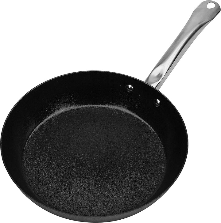 GSW 166652 Pfannen-Set Avanti 3-tlg, Karbonstahl, Edelstahl rostfrei, schwarz