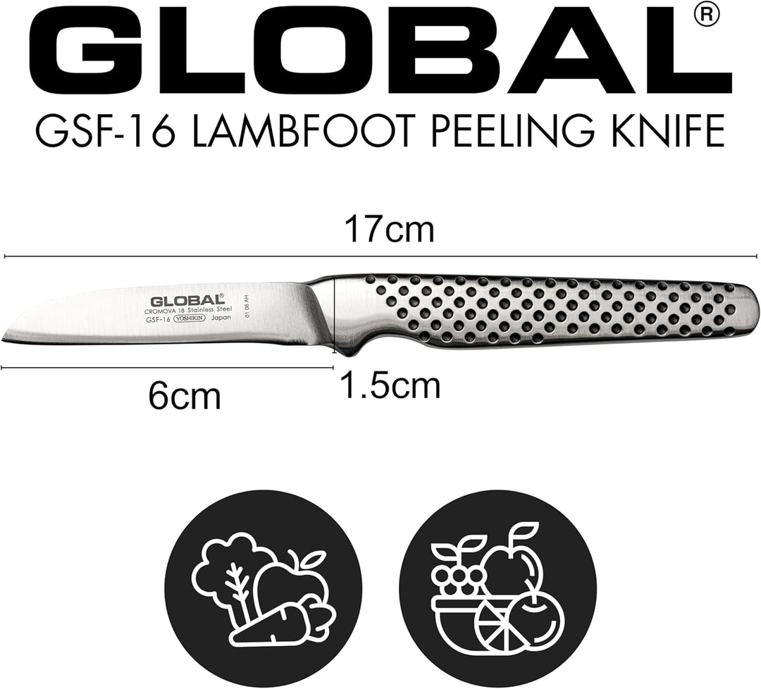 Global GSF-16 Kleines Schälmesser, 6 cm