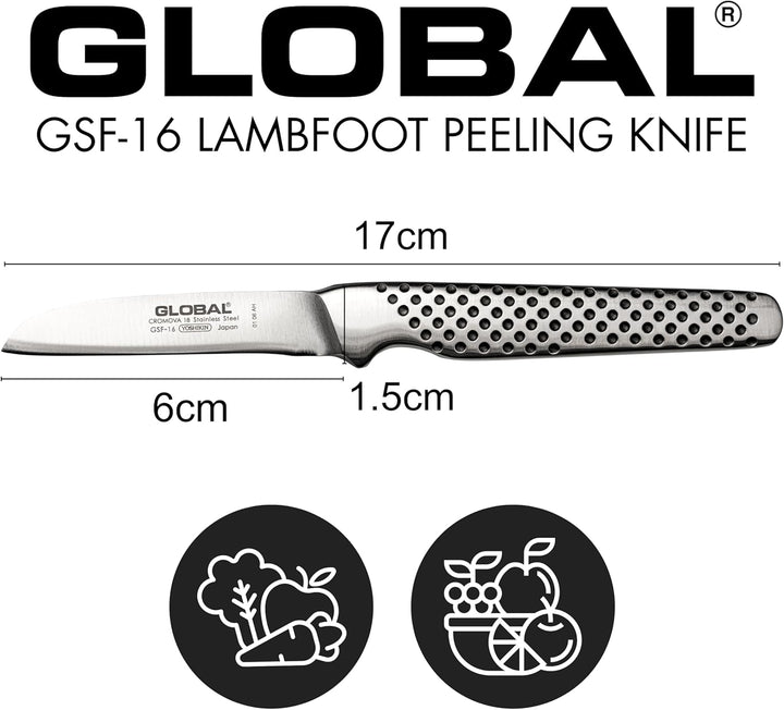 Global GSF-16 Kleines Schälmesser, 6 cm
