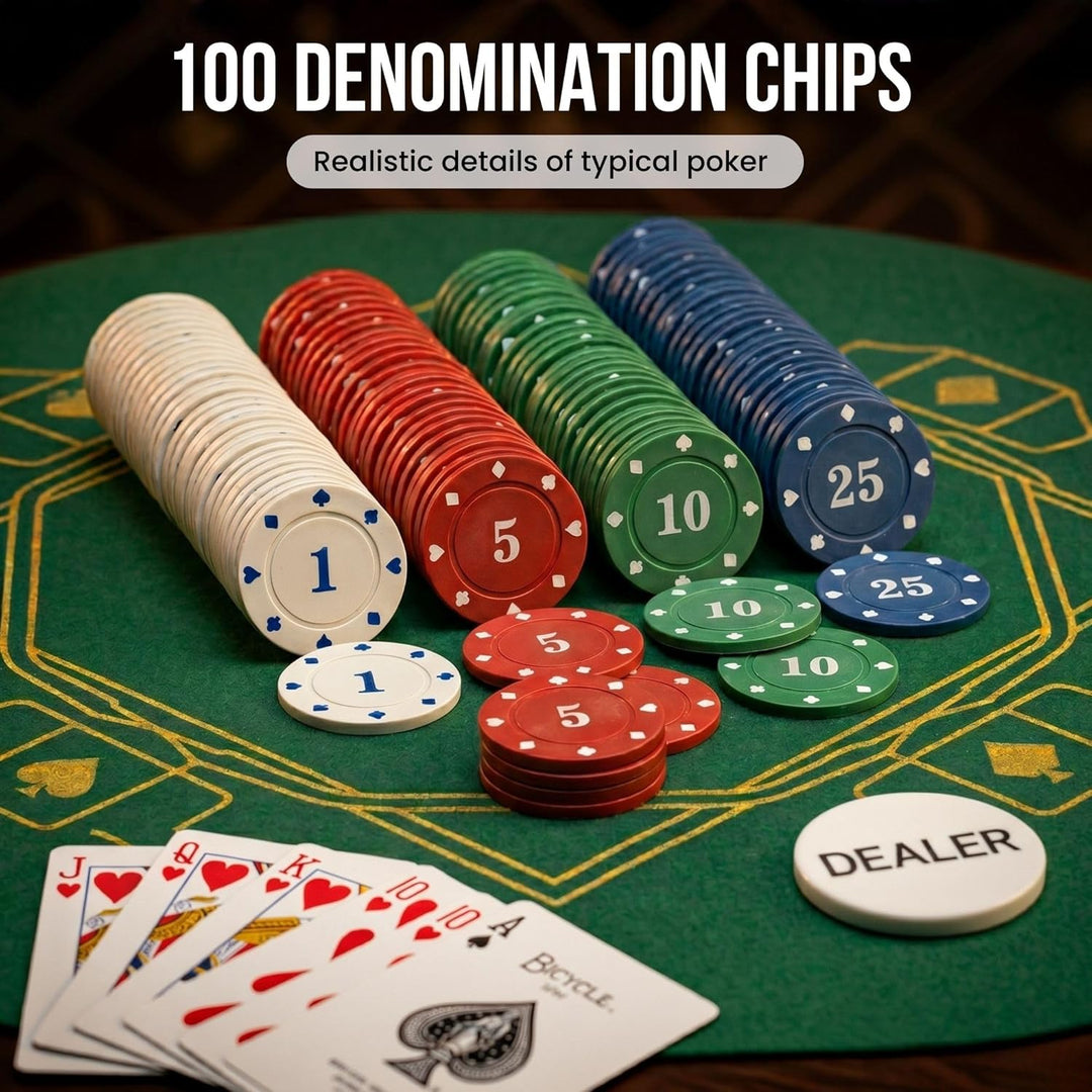 MAGIC SELECT Poker Set Spiel. Texas Holdem Poker Set Tragbar. Poker Komplett 100 Poker Chips, 2 Kart