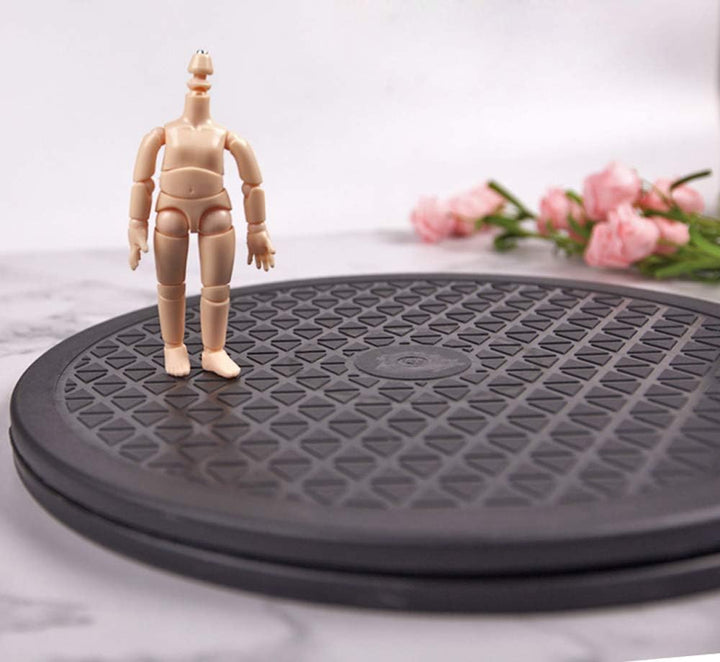 Lawei 2 Stück Drehteller Rotierende Plattenteller Lazy Susan Rund Drehplatte für TV Lautsprecher Mon