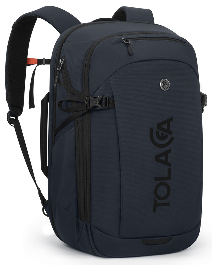 Tolaccea Business Laptop Rucksack 32L, Reiserucksack mit 15,6 Zoll stosssicherer EVA-Laptoptasche,Ha