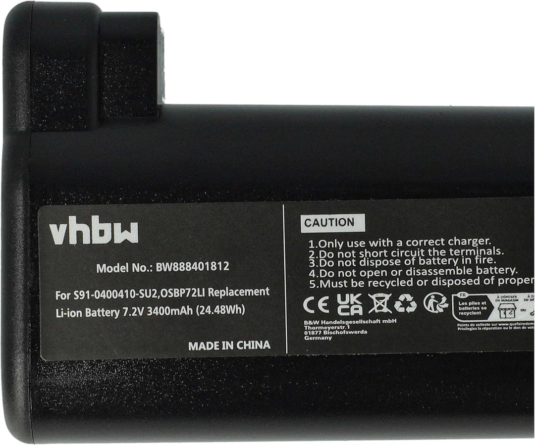 vhbw 2X Akku kompatibel mit AEG Electrolux Osiris | RX8, RX7-1-TM, 900277487, RX8-1-4SWN, 900277485