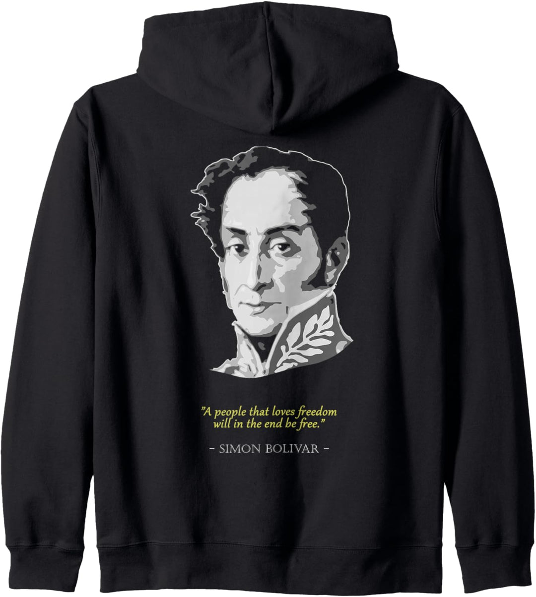 Simon Bolivar Zitat Kapuzenjacke