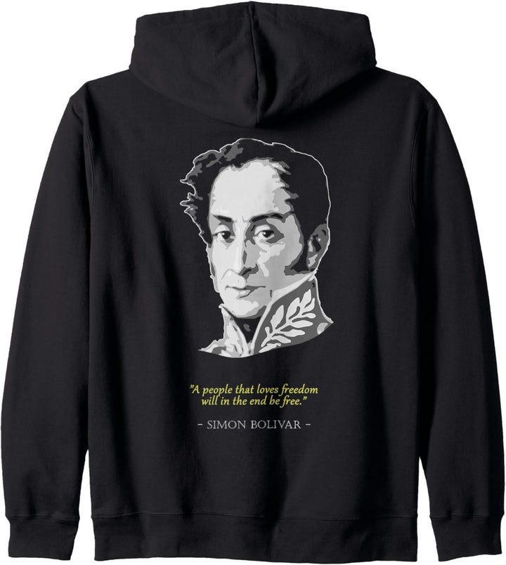 Simon Bolivar Zitat Kapuzenjacke