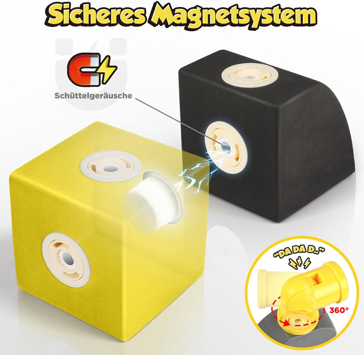 Magnetische Bausteine Spielzeug für Kinder 1-3, 30 Stück Roboter Weiche Lernspielzeug für Kinder, ST