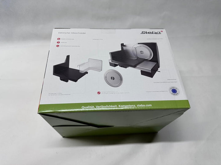 Steba Allesschneider AS 200, Made in EU, Solinger Edelstahlmesser, Schnittst?rke bis 15mm einstellba