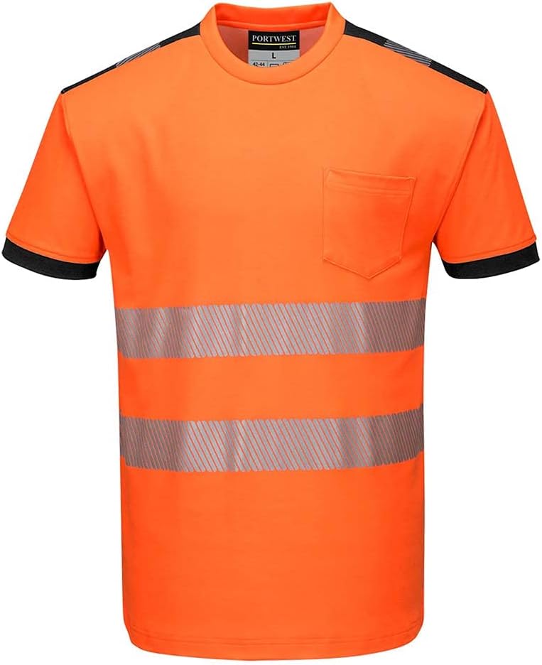 PW3 T-Shirt Manica Corta Hi-Vis S Orange, S Orange