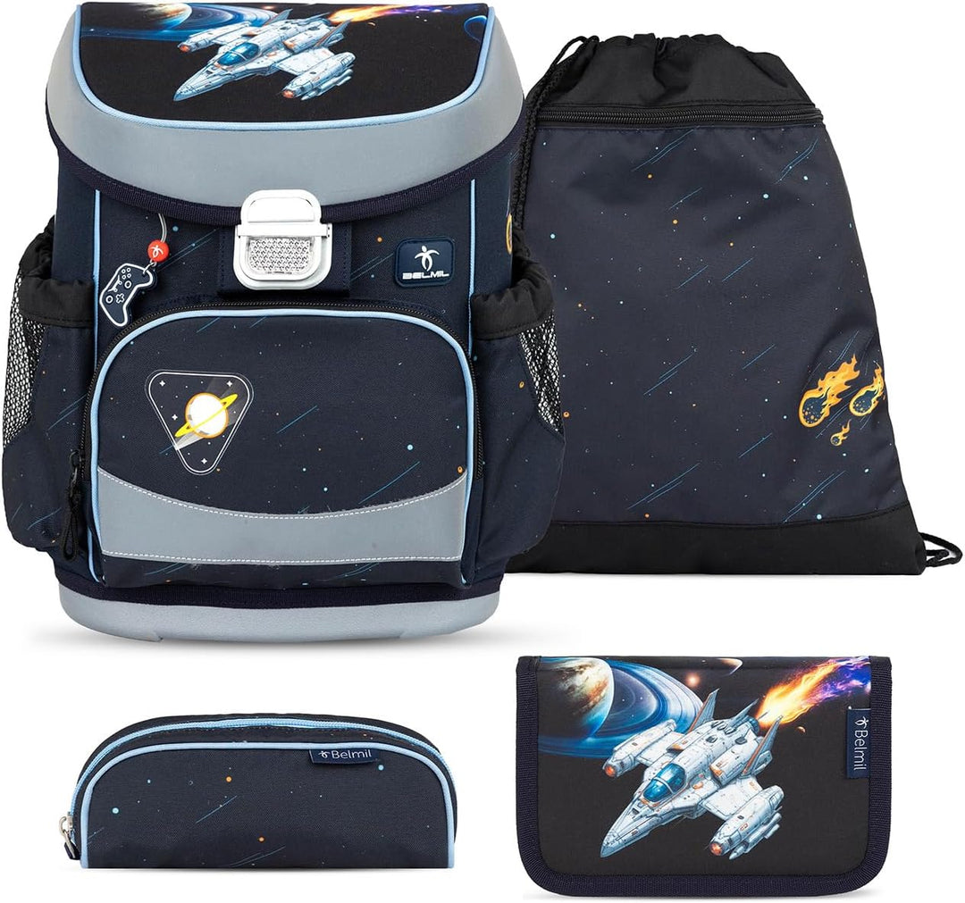 Belmil Mini-Fit Schulranzen Set 4 -teilig (405-33/AG/S) (Orion), Orion
