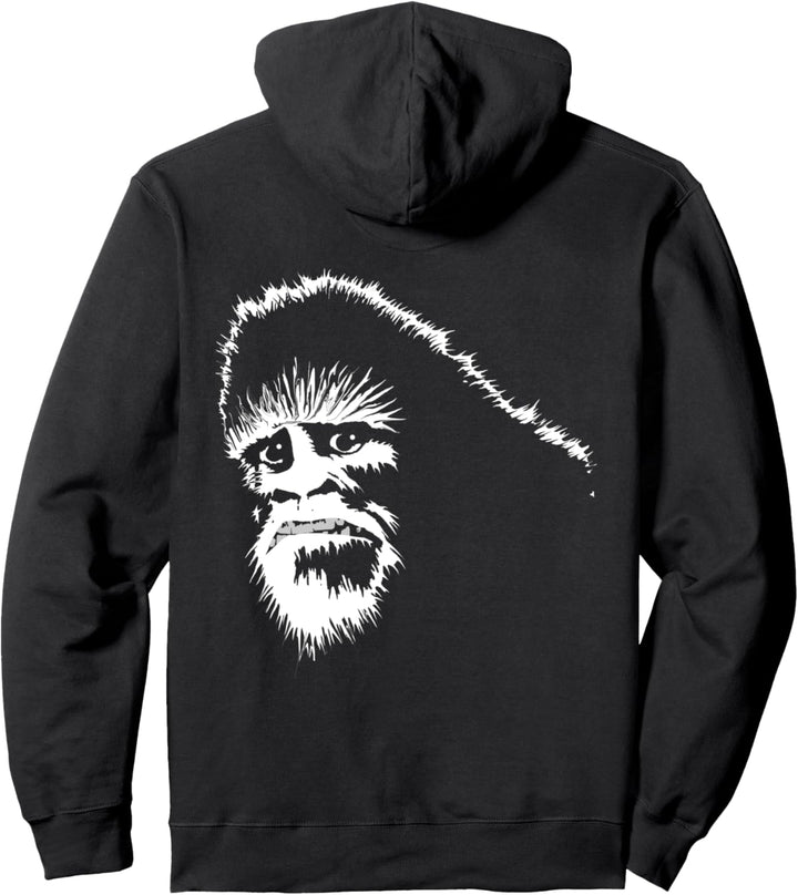 Scared Bigfoot Sasquatch Yeti Awkward Funny Ironic Monster Pullover Hoodie