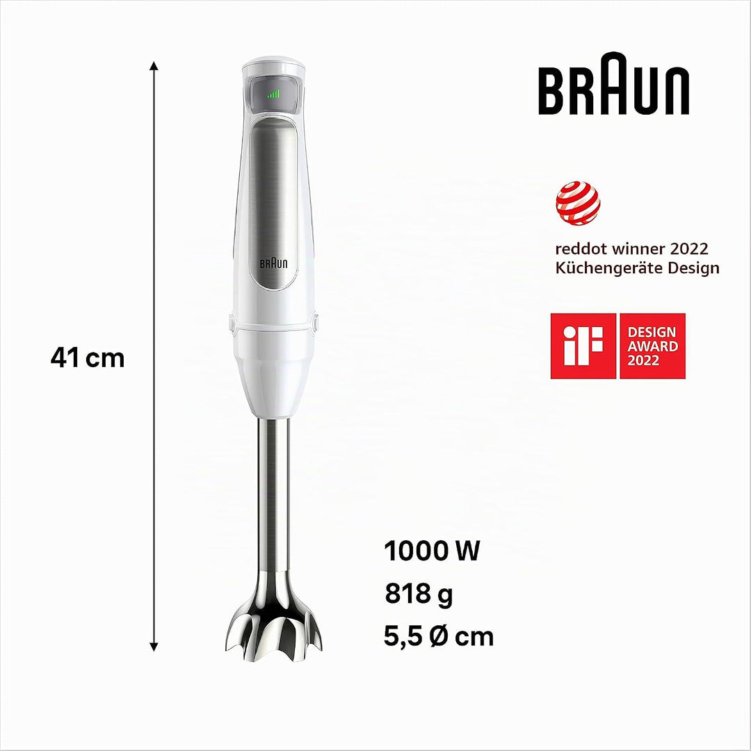 Braun Household Hogar MultiQuick 7 Armmixer, Spritzschutz-Technologie, spülmaschinenfest, BPA-freier
