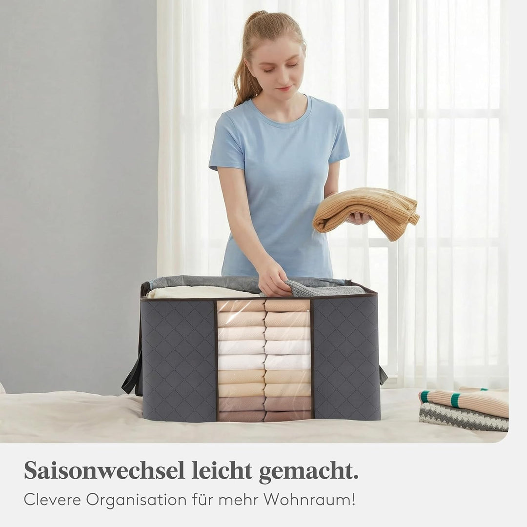 Lifewit 60L Aufbewahrungstasche Gross, Schrank Organizer Set 4 Stück 4 60L, 4 60L