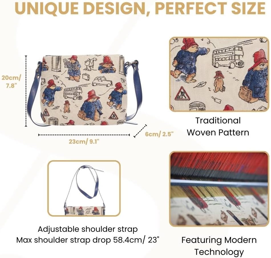 Signare Tapisserie Kleine Handtasche Damen, Umhängetasche Damen, Schultertasche Damen mit Blumenmust