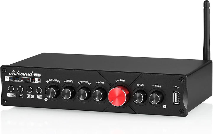 Nobsound HiFi 5.1 Kanal Bluetooth Verstärker Stereo Heimkino Power Amp Subwoofer Verstärker Audio Am