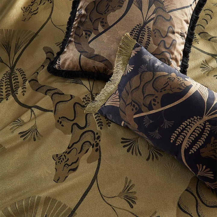 Paoletti Moondusk Jacquard-Bettbezug-Set, Gold, Einzelbett Einzelbett Gold, Einzelbett Gold