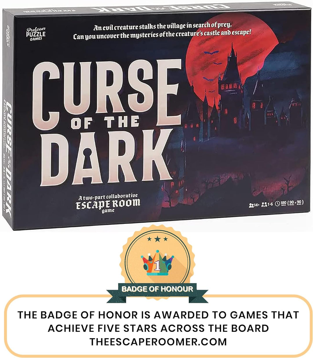 Professor Puzzle Curse of The Dark Escape Room Spiel – Untersuchen Sie das Geheimnis eines verurteil