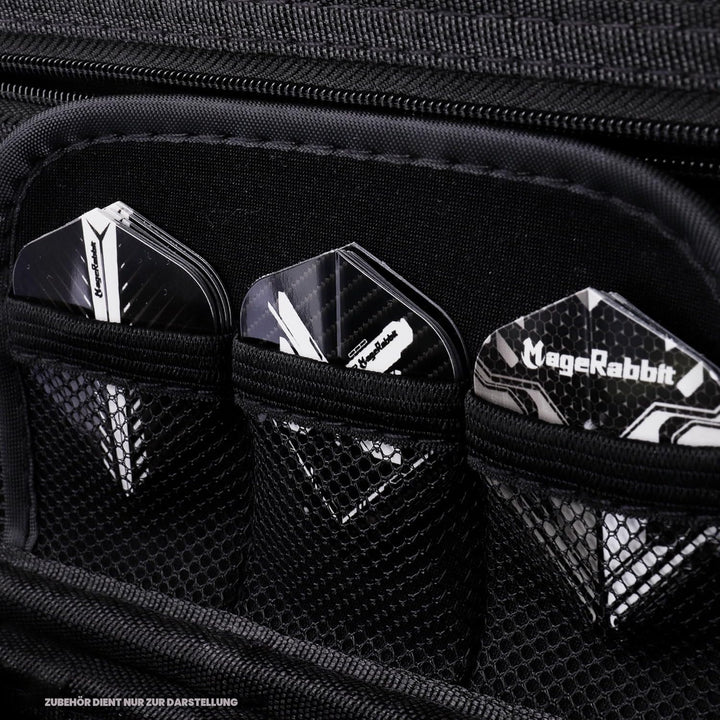 Darttasche für 6 Darts, Professionelles Dart Etui mit Aufbewahrung für Spitzen, Schäfte und Flights