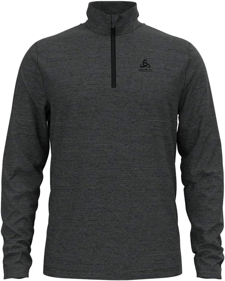 Odlo Herren Midlayer 1/2 Zip Roy Pullover M Shale Grey - Black