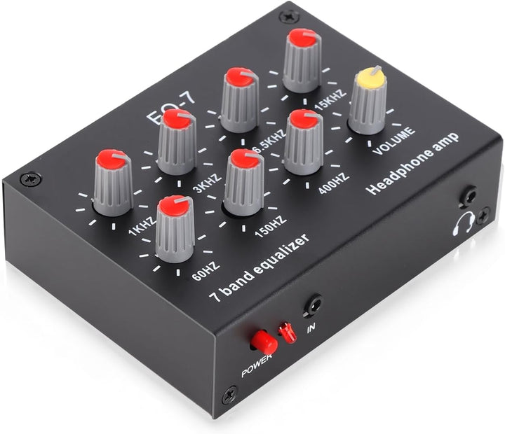 7-Band-Sound-Equalizer, DC5V-12V RCA-Ausgang, 12 DB Hohe Basseinstellung, Digitaler Zweikanal-Equali