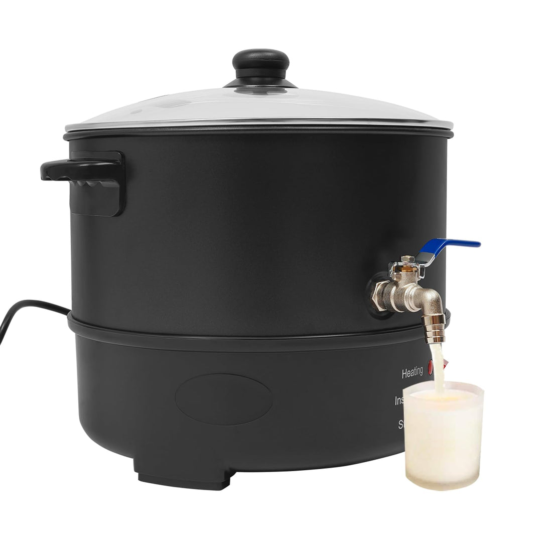 HUOMMGS Wachsschmelztopf 8L Wachsschmelzer Elektrischer Wachskocher 1000W Kerzen Giessen Set mit 50~