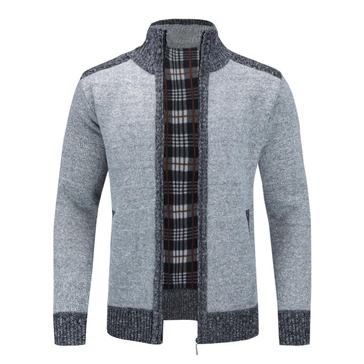 YOUTHUP Herren Strickjacke Frühling Winter Warme Sweatjacke Freizeit Strick Fleecejacke Outdoor Über