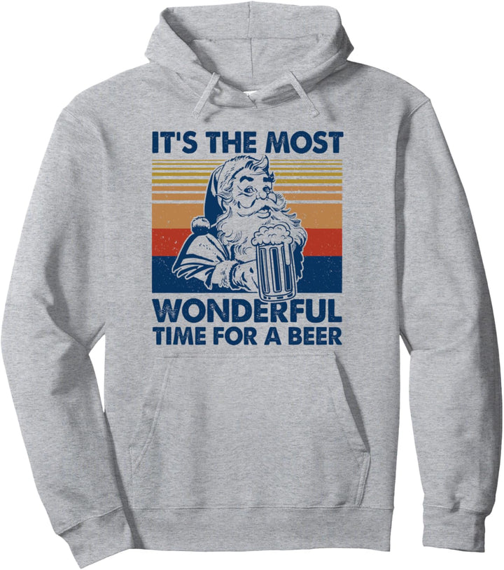 It's The Most Wonderful Time For A Beer Weihnachtsmann Bier Pullover Hoodie