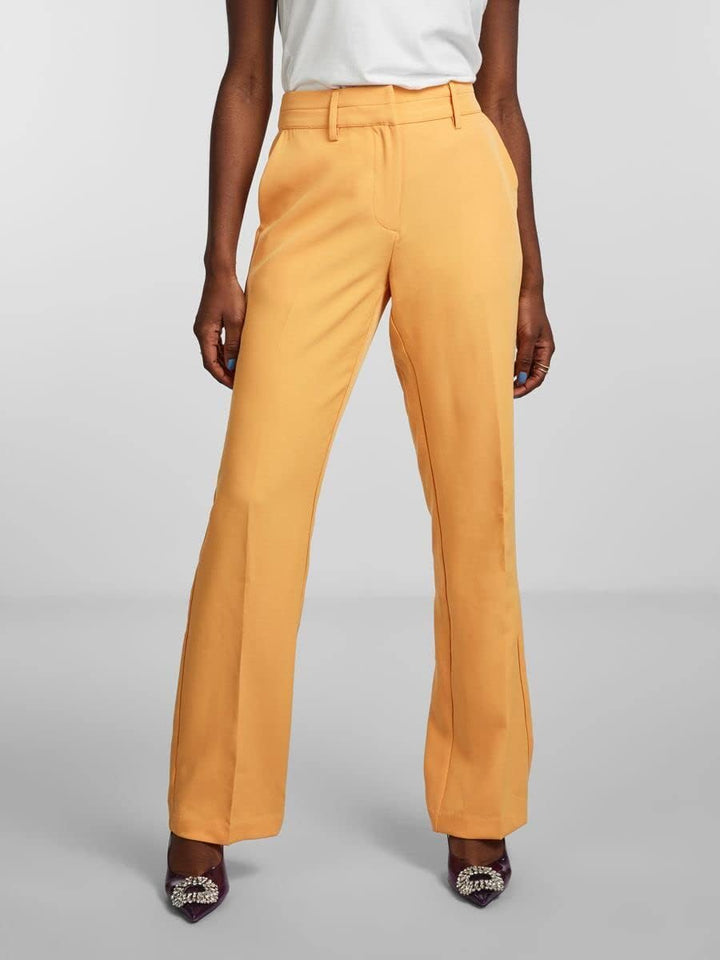 Y.A.S Damen Yasbluris Mw Flared Pant Noos Anzughose, Mock Orange