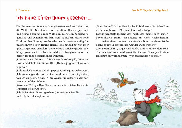 Ein Weihnachtsbaum für die Tiere: Ein Adventskalender zum Vorlesen und Gestalten eines Fensterbildes