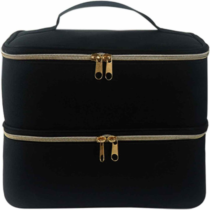 Nagellack Aufbewahrung Tasche Doppelschicht, Nagellack Reisetasche für 30 Flasche und Nagellampe, Na