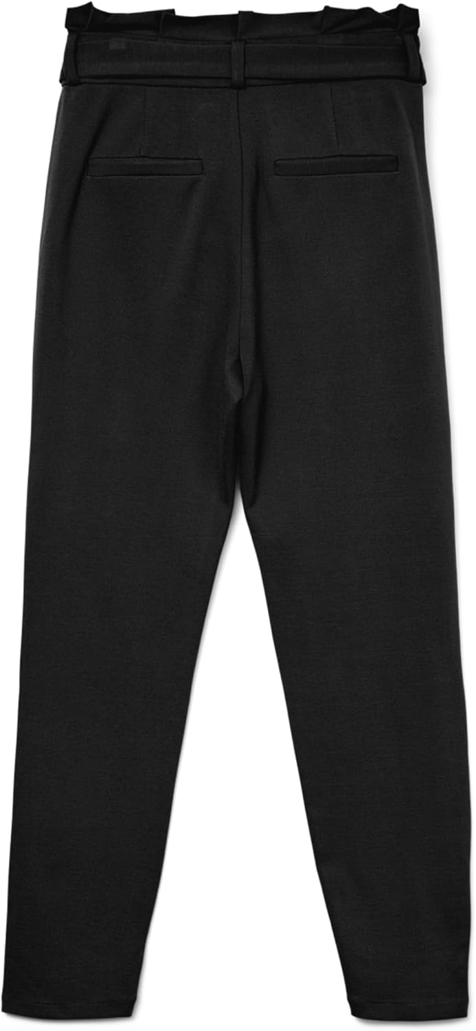 VERO MODA Damen Stoffhose Vmeva Hw Loose Paperbag Pant Ga Noos L / 30L Schwarz, L / 30L Schwarz
