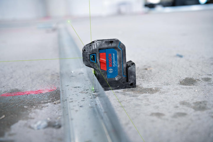 Bosch Professional 5-Punkt-Laser GPL 5 G (grüner Laser, Arbeitsbereich: bis 30 m, Tasche) GPL 5 Grün