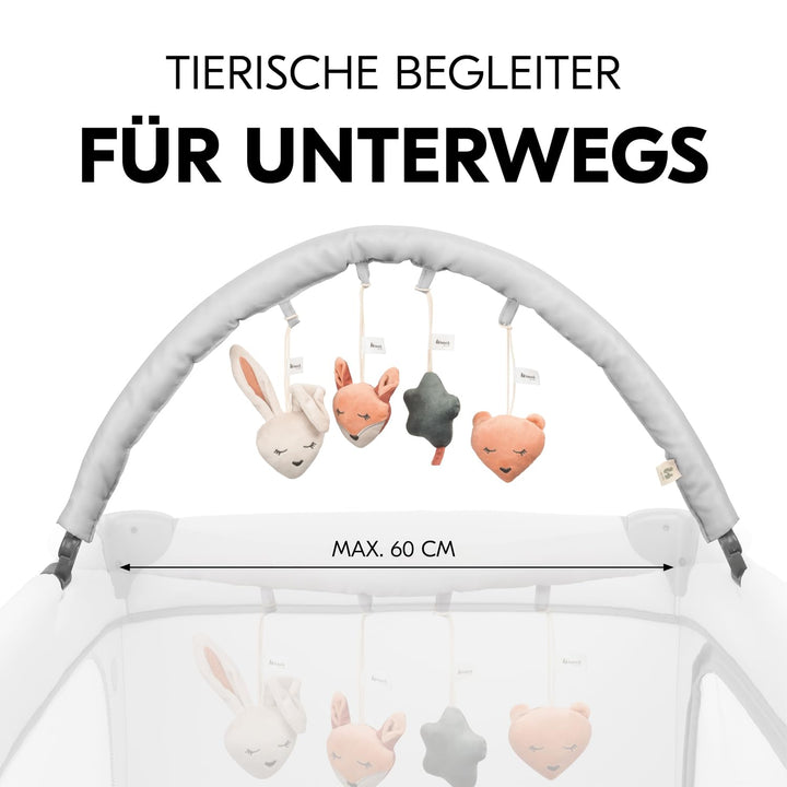 hauck Baby Spielbogen für Reisebetten, Waldtiere - Kompatibel mit Dream N Play Plus, Sleep N Play Go