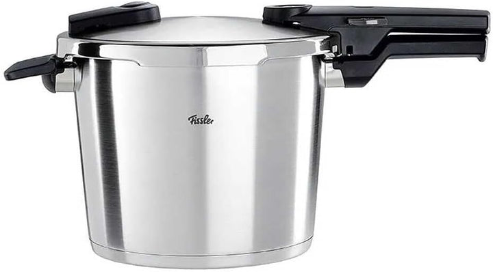 Fissler Vitaquick Premium/Schnellkochtopf (6 L, Ø 22 cm) m. Einsatz, Edelstahl-Dampfkochtopf, 2-Gars