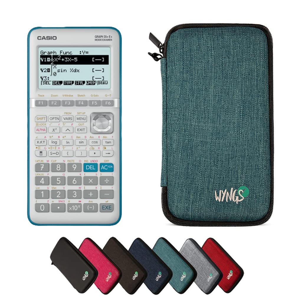 CALCUSO Sparpaket Türkis vom Taschenrecher Casio Graph 35+ E II türkis Casio Graph 35+EII, türkis Ca